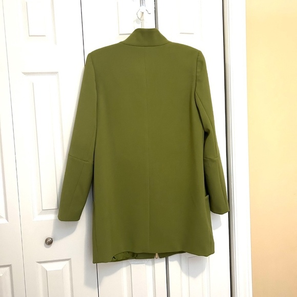 Vince Camuto Zip Front Funnel Neck 3/4 Length Jacket in Pistachio Green Size L - Picture 4 of 17